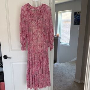 Free People XS Floral Pink Dress